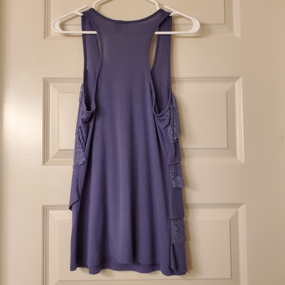 Blue Tank with Ruffles - Picture 2 of 5